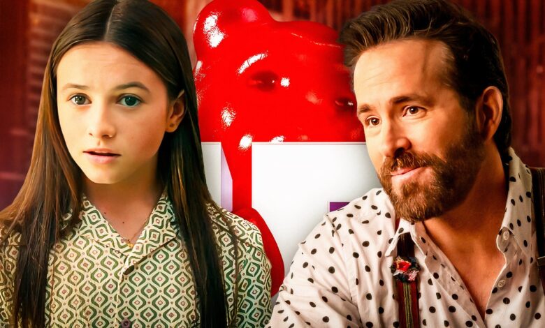 cailey fleming as bea and ryan reynolds as cal from if