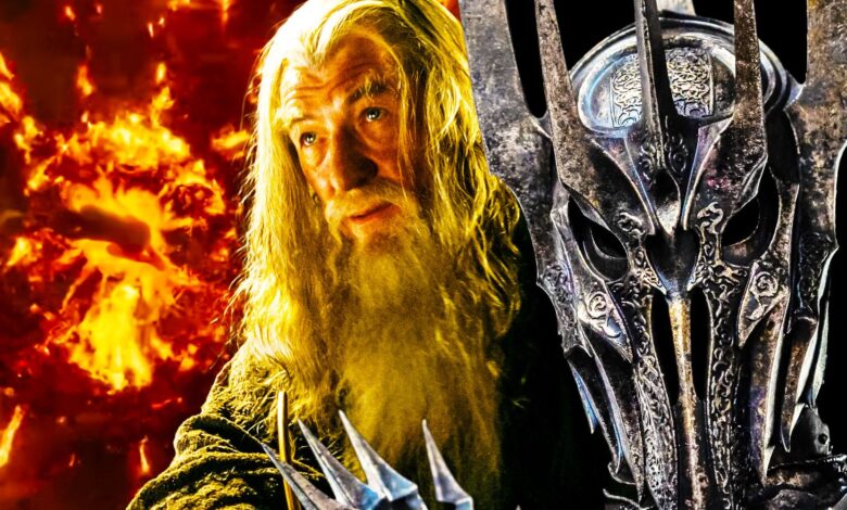 Sauron gandalf lord of the rings rings of power meteor stranger