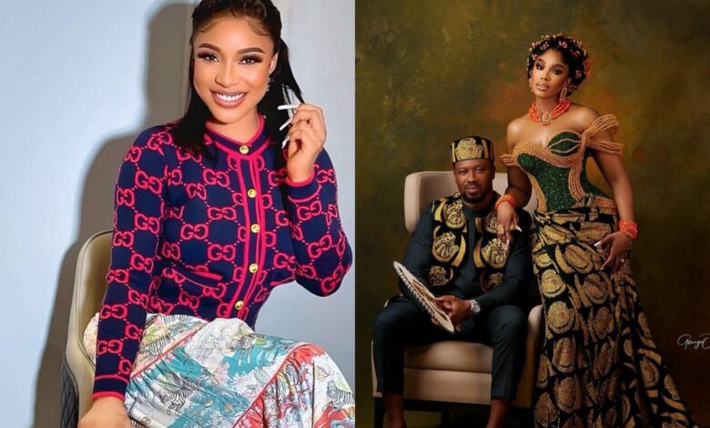 She is an extremely gorgeous bride Tonto Dikeh gushes over Sharon Ooja Kemi Filani blog min