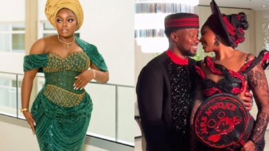 You cant dampen my girls peace Bisola Aiyeola slams Blogger over claims on Sharon Ooja Kemi Filani blog min