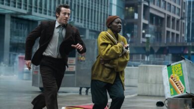 eric and sam run through nyc in a quiet place day one still