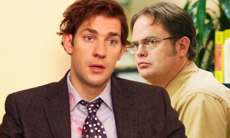 jim and dwight in the office