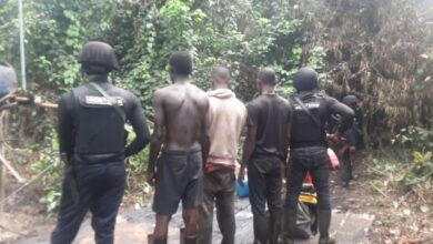 Arrested oil thieves