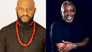 It would be a dream come true to have you on set again Yul Edochie tells Olu Jacobs Kemi Filani blog min