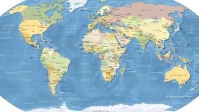 Political World Map 3360 1000x600