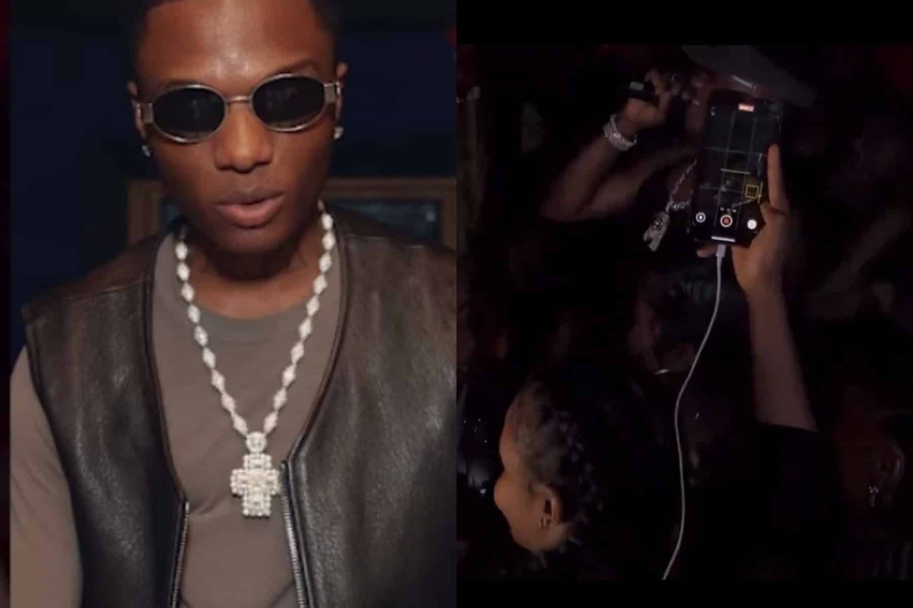 “Jangan dekati saya, saya sudah menikah dan anak-anak saya ada di rumah” – Wizkid memberi tahu para wanita di sebuah acara (Video)