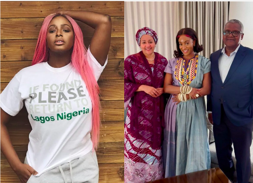 Fans mengkritik komentar DJ Cuppy usai bertemu dengan pengusaha miliarder Dangote